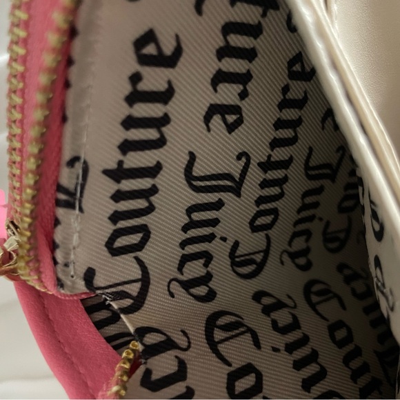 Juicy Couture Pink and Gold Zippered Pouch - Picture 3 of 7